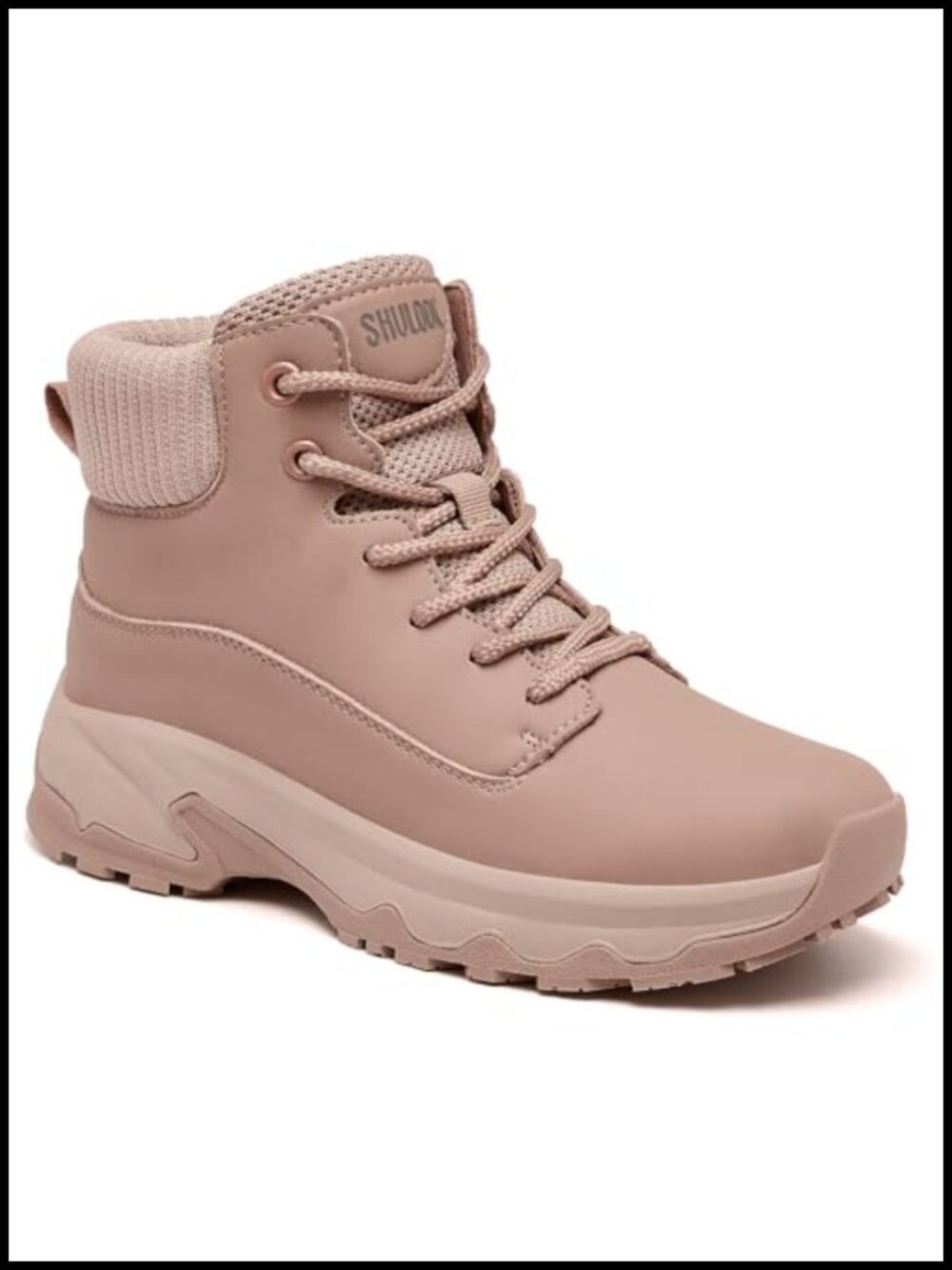 Non Slip Work Boots for Women Waterproof Faux Leather Food Service